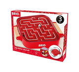 BRIO - 34100 Labyrinth Take Along | A Fun Travel Version of the Classic Labyrinth Game for Kids Ages 3 and Up,Red