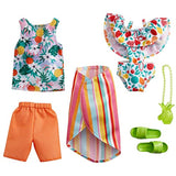 Barbie Fashion Pack - Tropical with 1 Outfit & 1 Accessory Doll & 1 Each for Ken Doll, Gift for 3 to 8 Year Olds