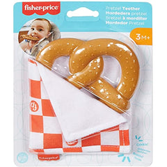 Fisher-Price Pretzel Teether, pretend food BPA-free infant teething toy with crinkle for babies ages 3 months and older