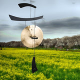 Woodstock Chimes EGCB The Original Guaranteed Musically Tuned Chime Medium Emperor Gong, Black