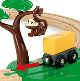 BRIO World - 33720 Safari Railway Set | 17 Piece Train Toy with Accessories and Wooden Tracks for Kids Ages 3 and Up