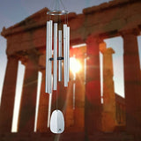 Woodstock Chimes WWSA Windsinger Chimes of Athena, 44 in, Silver