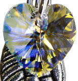 Woodstock Angel Wing Earrings, Aurora Borealis- Rainbow Maker Collection