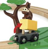 BRIO World - 33720 Safari Railway Set | 17 Piece Train Toy with Accessories and Wooden Tracks for Kids Ages 3 and Up