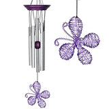 Woodstock Isabelle's Dancing Butterfly Wind Chime, Purple
