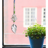 Woodstock Chimes CBSL Rainbow Makers Suncatcher, Crystal Brilliance Cascade - Spring Leaf