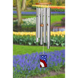 Woodstock Star Spangled Banner Stained Glass Wind Chime Garden Windchimes USAS