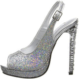 Touch Ups Women's Cupid Platform Pump,Silver,5 M US