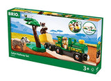 BRIO World - 33720 Safari Railway Set | 17 Piece Train Toy with Accessories and Wooden Tracks for Kids Ages 3 and Up