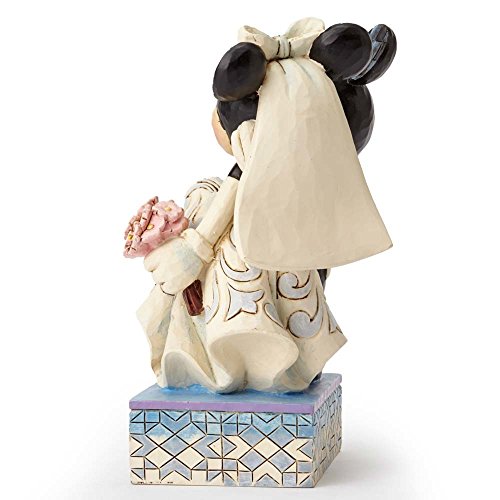 Disney Traditions by Jim Shore Mickey and Minnie Mouse Cake Topper Stone Resin Figurine, 6.5”
