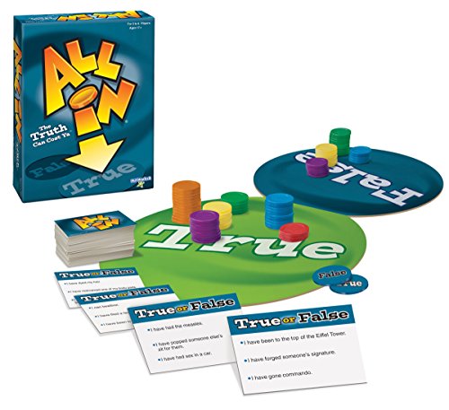 All In - True or False Party Game - Adult Group Board Game, Includes 600 Questions - For Ages 17 Plus