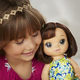 Baby Alive Magical Scoops Baby: Brunette Baby Doll with Dress and Accessories: Ice Cream Cone, Scooper, Comb and More, Perfect Toy for 3-Year-Old Girls and Boys and Up