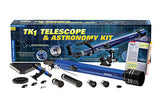 Thames & Kosmos TK1 Telescope Plus Astronomy Educational Science Kit | Refractor 60/700 | Aluminum Full Size Tripod with Altazimuth Mount | 35X, 70X, 140X Power | Parents' Choice Recommended
