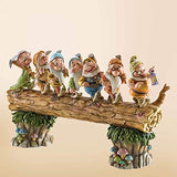 Disney Traditions by Jim Shore Snow White and the Seven Dwarfs Heigh-ho Stone Resin Figurine, 8.25"