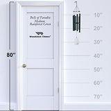 Woodstock Chimes BPMRG The Original Guaranteed Musically Tuned Chime Medium Bells of Paradise, 32-Inch, Rainforest Green