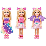 Barbie Dreamtopia Chelsea Doll and Dress-Up Set with 12 Fashion Pieces Themed to Princess, Mermaid, Unicorn and Dragon, Gift for 3 to 7 Year Olds