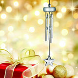 Woodstock Chimes Stars Starlight Chime, Silver