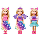 Barbie Dreamtopia Chelsea Doll and Dress-Up Set with 12 Fashion Pieces Themed to Princess, Mermaid, Unicorn and Dragon, Gift for 3 to 7 Year Olds