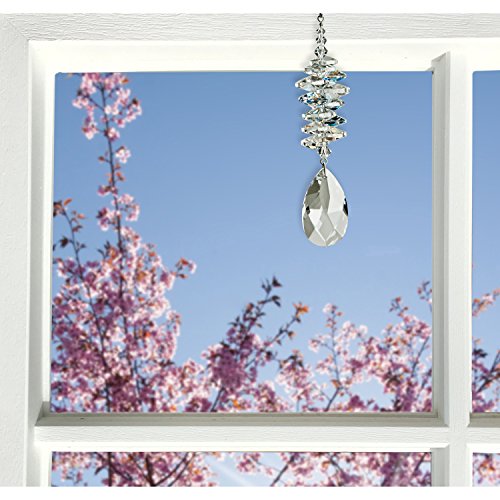 Woodstock Chimes CCIA Rainbow Makers Suncatchers Crystal Ice Cascade, Almond