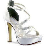 Touch Ups Fancy Women's White Platform Sandals 10.5 M