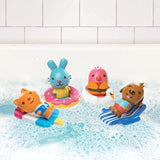 Sago Mini- Pool Party Jinja Bath Toys, Multi-Colour (Spin Master 6041219)