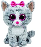 Ty Kiki Grey Cat Plush, Regular