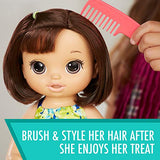 Baby Alive Magical Scoops Baby: Brunette Baby Doll with Dress and Accessories: Ice Cream Cone, Scooper, Comb and More, Perfect Toy for 3-Year-Old Girls and Boys and Up