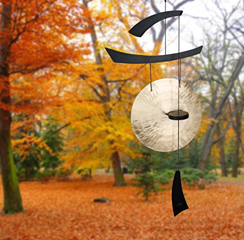 Woodstock Chimes EGCLB Original Guaranteed Musically Tuned Chime Emperor Gong, Large, Black
