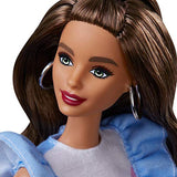 Barbie Fashionistas Doll with Long Brunette Hair and Prosthetic Leg Wearing Sweater Dress and Accessories, for 3 to 8 Year Olds