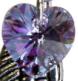 Woodstock Angel Wing Earrings, Violet- Rainbow Maker Collection