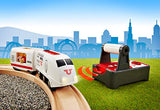 BRIO World - 33510 Remote Control Travel Train | 4 Piece Train Toy for Kids Ages 3 and Up,Multi