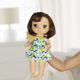 Baby Alive Magical Scoops Baby: Brunette Baby Doll with Dress and Accessories: Ice Cream Cone, Scooper, Comb and More, Perfect Toy for 3-Year-Old Girls and Boys and Up