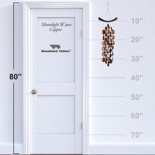 Woodstock Chimes MW The Original Guaranteed Musically Tuned Chime, 34 in, Moonlight Waves-Copper