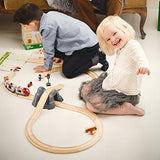 BRIO World - 33773 Railway Starter Set | 26 Piece Toy Train with Accessories and Wooden Tracks for Kids Age 3 and Up