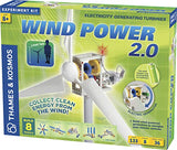 Thames & Kosmos Wind Power 2.0 Science Experiment Kit | Build Wind-Powered Generators to Energize Electric Vehicles | 3-Foot-Tall Long-Bladed Turbine | Experiments in Renewable Energy