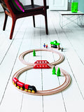 BRIO World 33028 - Classic Figure 8 Set - 22 Piece Wood Toy Train Set with Accessories and Wooden Tracks for Kids Age 2 and Up