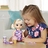 BABY ALIVE MAGICAL SCOOPS BABY: Blonde Baby Doll with Dress and Accessories: Ice Cream Cone, Scooper, Comb and More, Perfect Toy For 3 Year Old Girls and Boys and Up