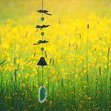 Woodstock Chimes CDWG The Original Guaranteed Musically Tuned Chime Habitats Dragonfly Agate Wind Bell, Green