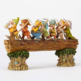 Disney Traditions by Jim Shore Snow White and the Seven Dwarfs Heigh-ho Stone Resin Figurine, 8.25"
