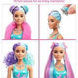 Barbie Color Reveal Doll, Glittery Purple with 25 Hairstyling & Party-Themed Surprises Including 10 Plug-in Hair Pieces, Gift for Kids 3 Years Old & Up
