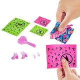 Barbie Color Reveal Doll with 7 Surprises: 4 Bags Contain Skirt, Shoes, Earrings & Brush; Water Reveals Confetti-Print; Doll’s Look & Color Change on Hair & Face; Party Series