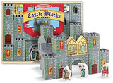 Castle Blocks 28-Piece Wooden Blocks Play Set + FREE Melissa & Doug Scratch Art Mini-Pad Bundle