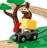 BRIO World - 33720 Safari Railway Set | 17 Piece Train Toy with Accessories and Wooden Tracks for Kids Ages 3 and Up