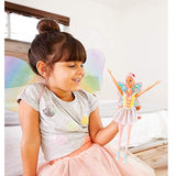 Barbie Dreamtopia Fairy Doll, Approx 12-Inch, with A Colorful Candy Theme, Pink Hair and Wings, for 3 to 7 Year Olds