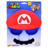 Costume Sunglasses Nintendo Mario Mustache Sun-Staches Party Favors UV400