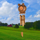 Woodstock Chimes CPIG The Original Guaranteed Musically Tuned Chime Asli Arts Collection, 22-Inch, Coco Pig Bamboo