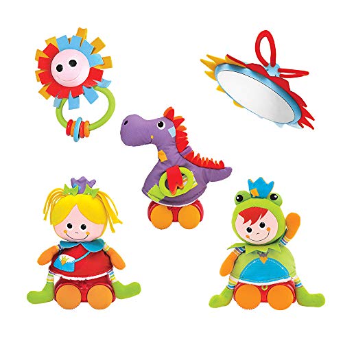 Yookidoo Baby Gym Activity Play Mat - 3 Stage Accessory Gym with More Than 20 Development Infant Activities | Age 0-12 Months