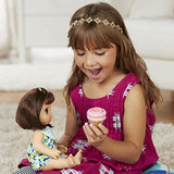 Baby Alive Magical Scoops Baby: Brunette Baby Doll with Dress and Accessories: Ice Cream Cone, Scooper, Comb and More, Perfect Toy for 3-Year-Old Girls and Boys and Up
