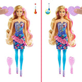 Barbie Color Reveal Doll with 7 Surprises: 4 Bags Contain Skirt, Shoes, Earrings & Brush; Water Reveals Confetti-Print; Doll’s Look & Color Change on Hair & Face; Party Series