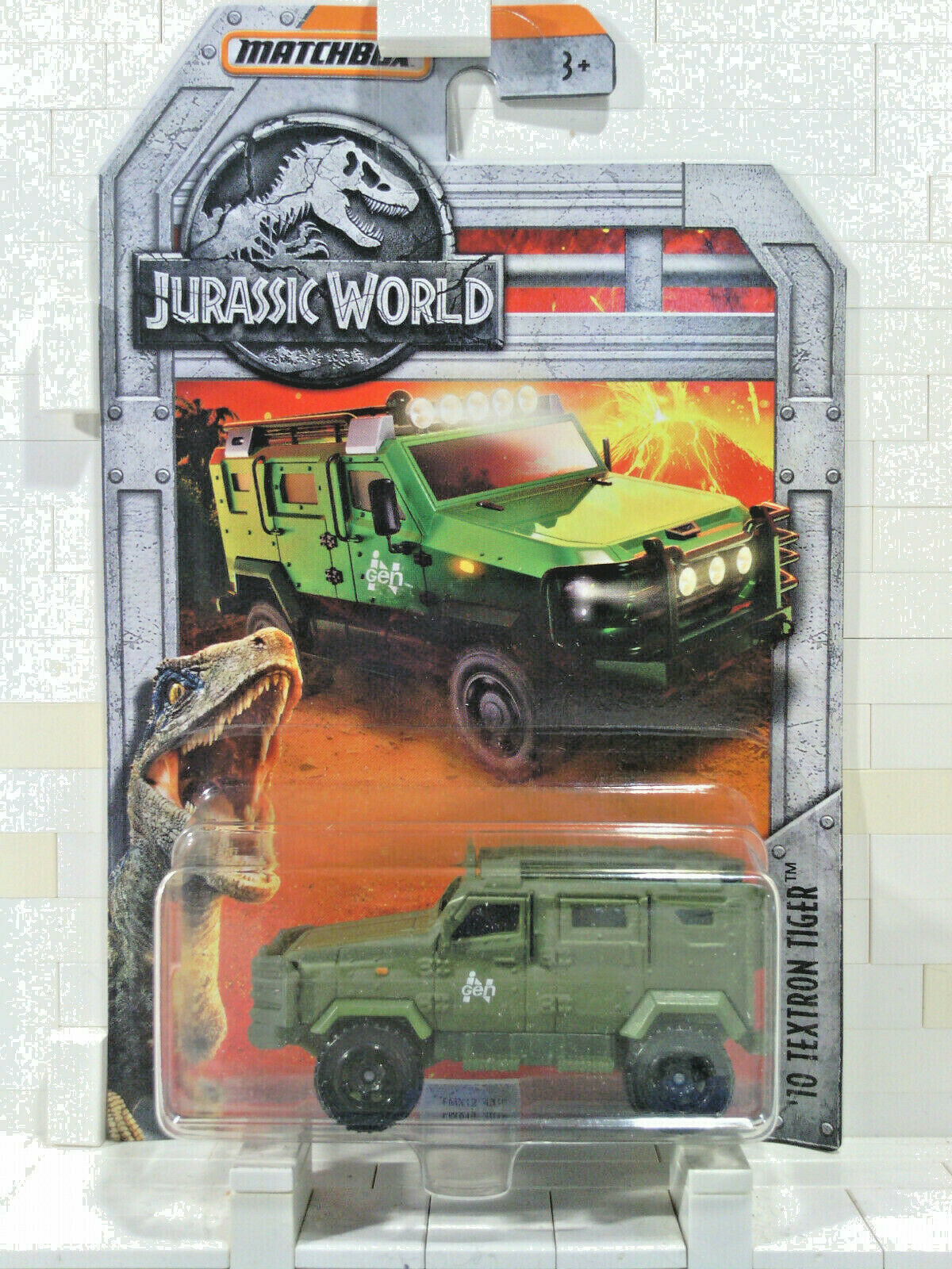Matchbox Jurassic World '10 Textron Tiger Green |FMX92